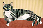 Striped Cat Applique Class